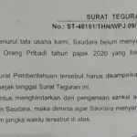surat teguran pajak