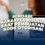 Hindari Karakter Khusus Saat Pembuatan Kode otorisasi