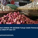 Menteri UMKM: PP 20/2026 Tutup Celah Pemecahan Usaha Oleh PT dan CV