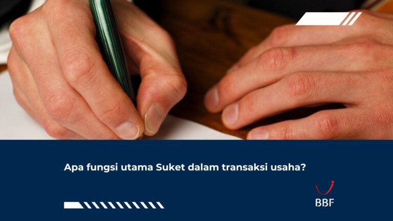 Apa fungsi utama Suket dalam transaksi usaha?