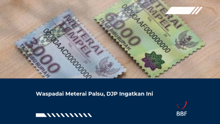 Waspadai Meterai Palsu, DJP Ingatkan Ini