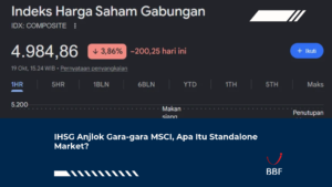 IHSG Anjlok Gara-gara MSCI, Apa Itu Standalone Market?